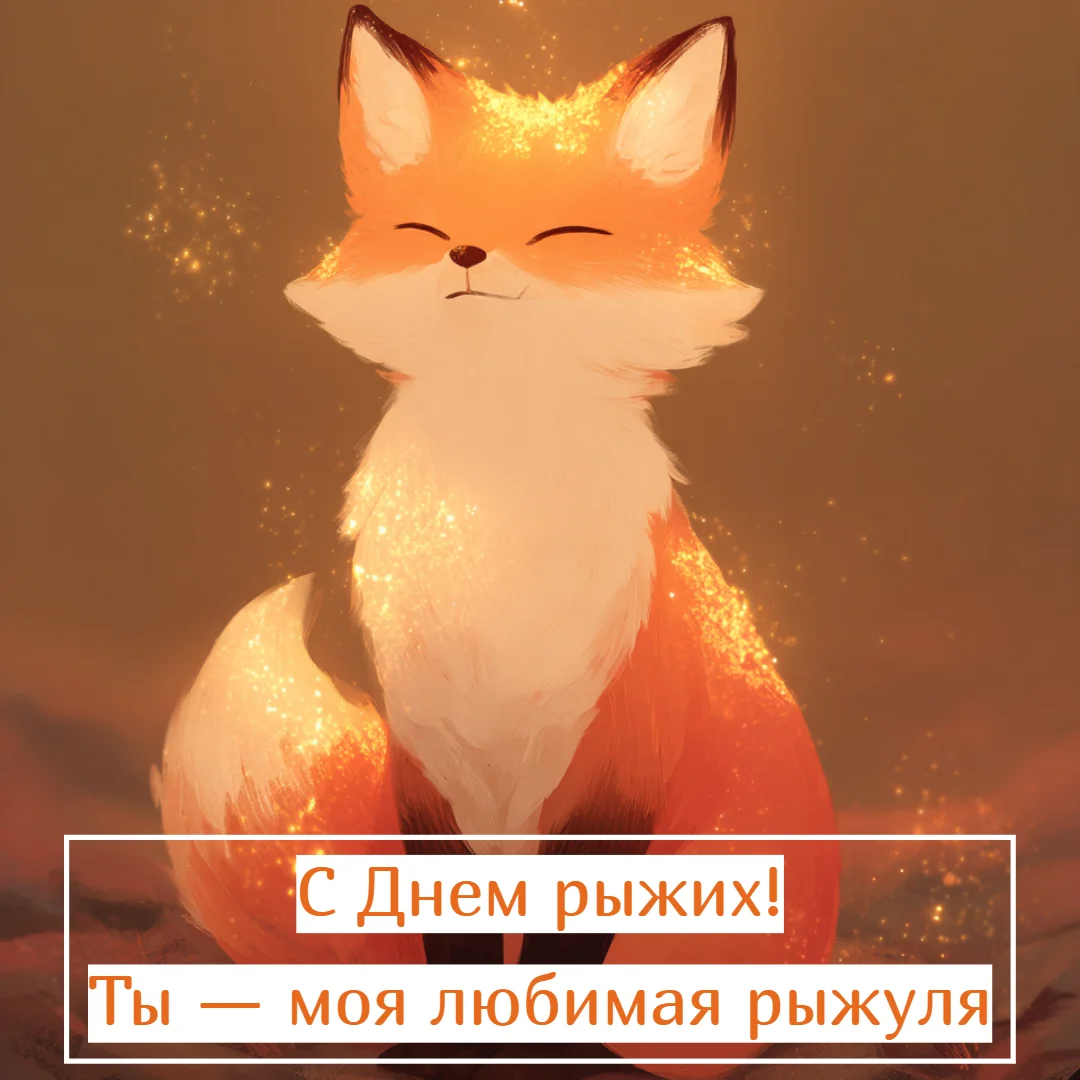 Огненный праздник: 30+ открыток для рыжих и их близких праздники, открытки, рыжие, поздравления, подборка