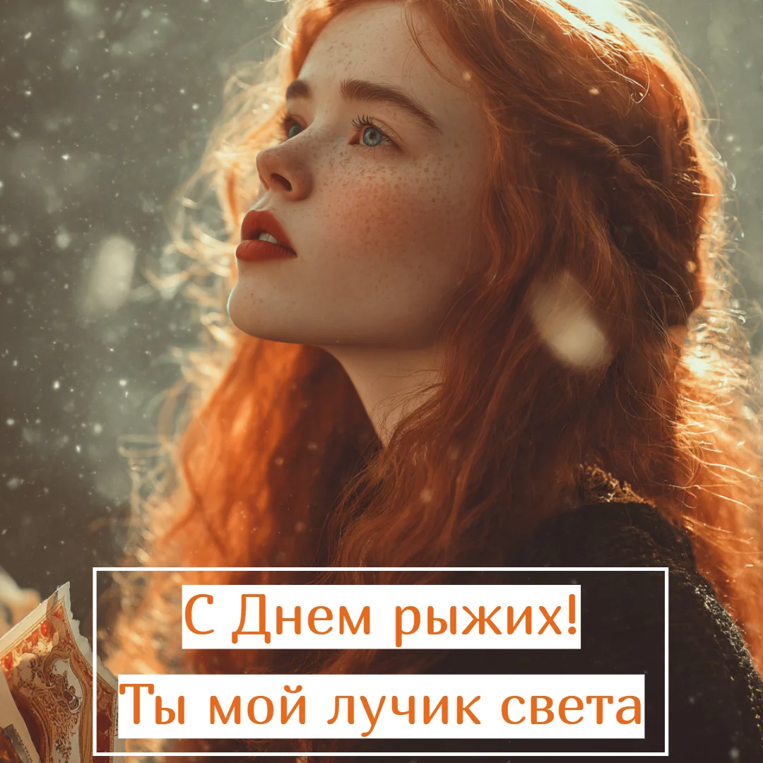 Огненный праздник: 30+ открыток для рыжих и их близких праздники, открытки, рыжие, поздравления, подборка