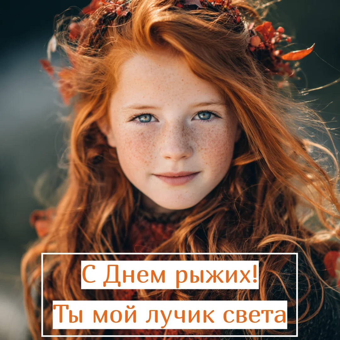 Огненный праздник: 30+ открыток для рыжих и их близких праздники, открытки, рыжие, поздравления, подборка