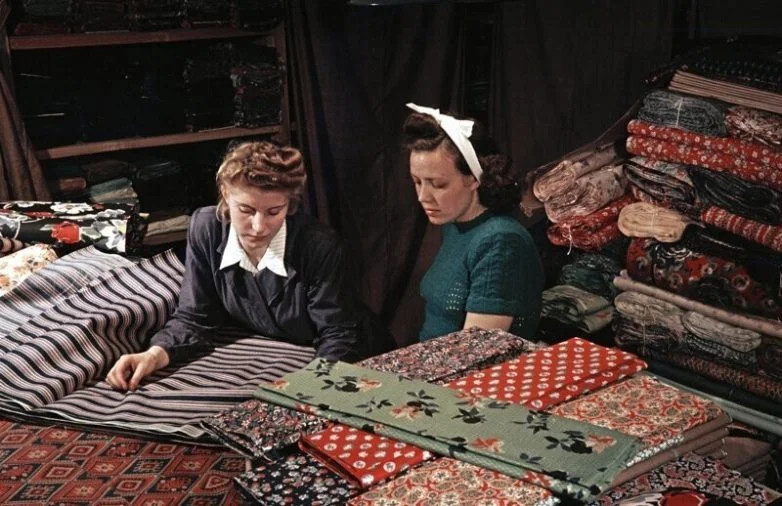 Столица СССР без чёрно-белых очков Москва, 1950-е, ретро, цветные фото, СССР, история
