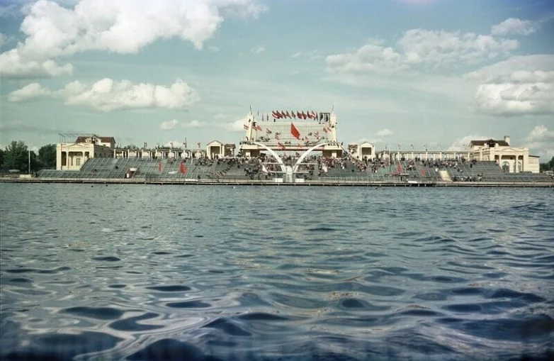 Столица СССР без чёрно-белых очков Москва, 1950-е, ретро, цветные фото, СССР, история