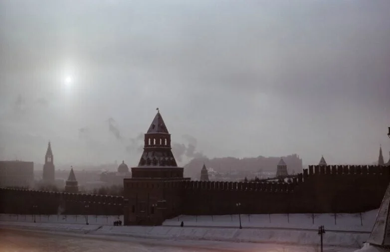 Столица СССР без чёрно-белых очков Москва, 1950-е, ретро, цветные фото, СССР, история