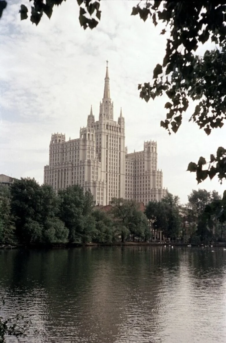 Столица СССР без чёрно-белых очков Москва, 1950-е, ретро, цветные фото, СССР, история