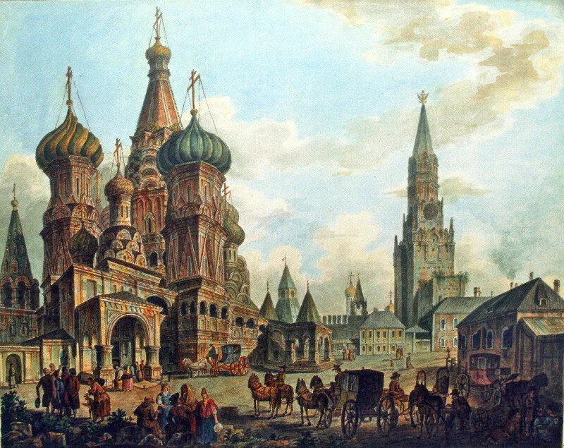 Москва, которой больше нет: полотна Федора Алексеева Федор Алексеев, живопись, Москва, Кремль, история, искусство, пейзаж, XVIII век