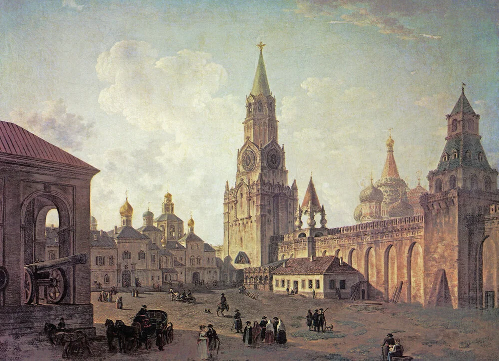 Москва, которой больше нет: полотна Федора Алексеева Федор Алексеев, живопись, Москва, Кремль, история, искусство, пейзаж, XVIII век