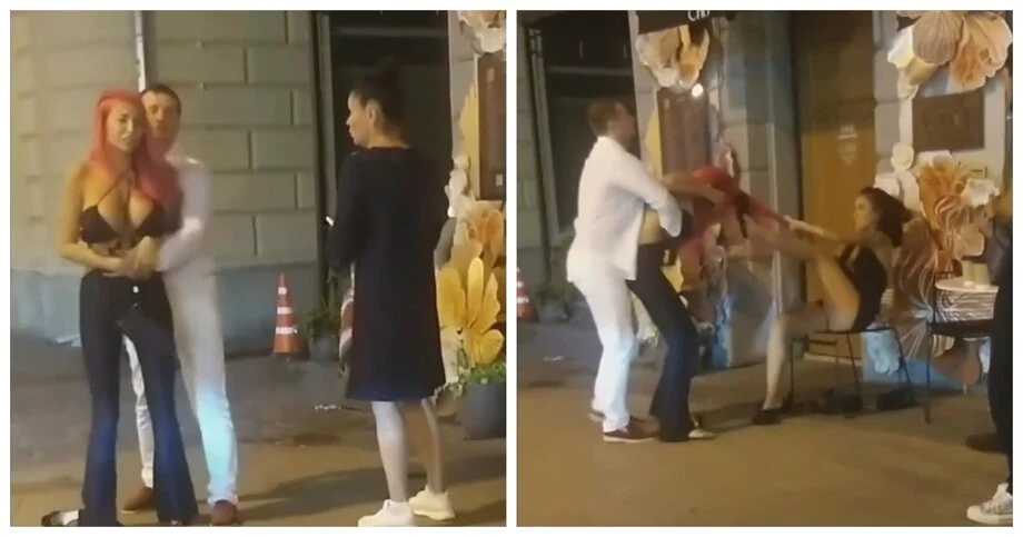 Не поделили что-то: драка двух девушек в Москве попала на видео
