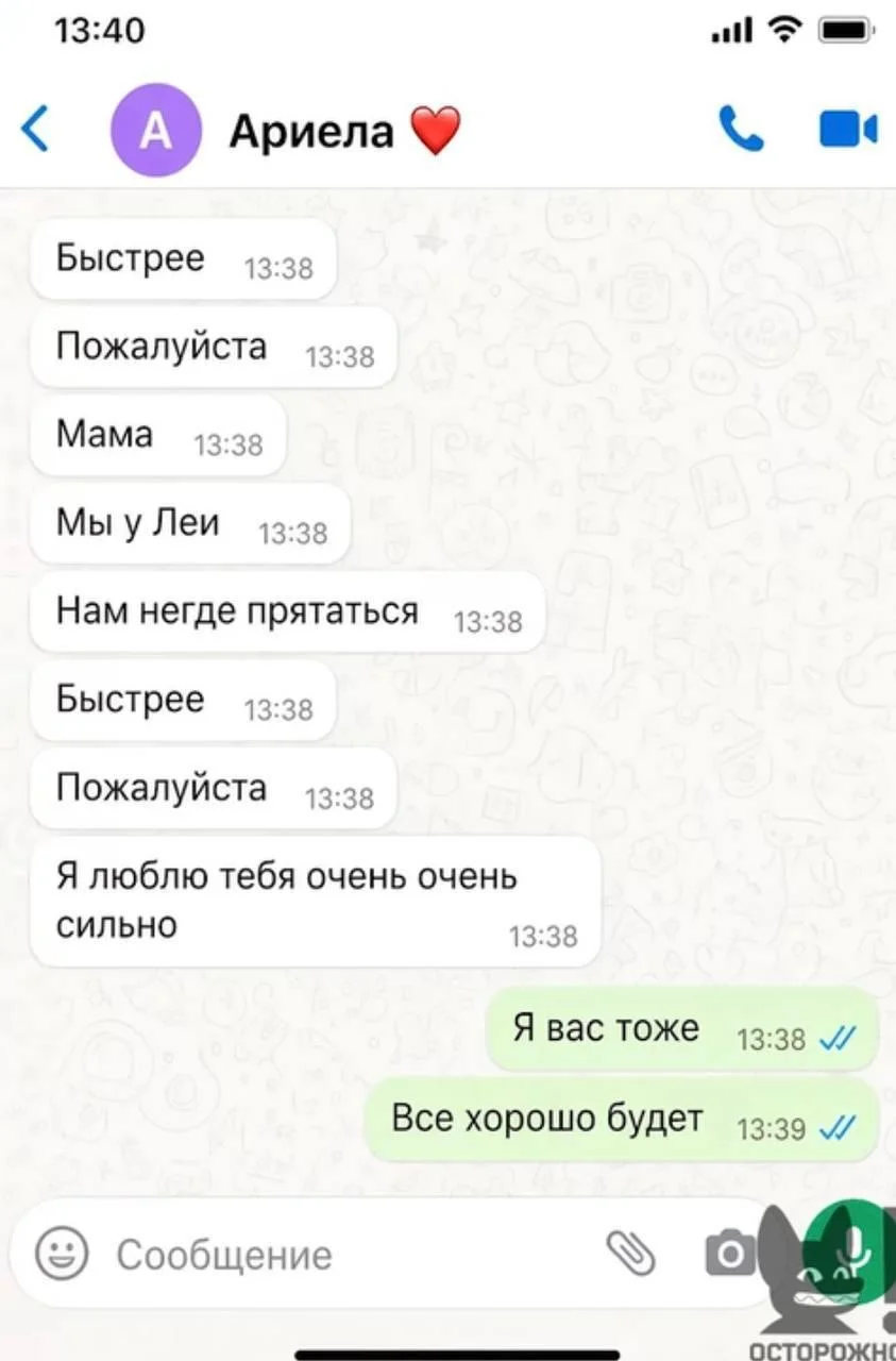 Самойлова показала переписку с дочерью во время нападения Джигана Оксана Самойлова, Джиган, нападение, Ариела, Ксения Собчак, интервью, дети, переписка, WhatsApp, экстремизм