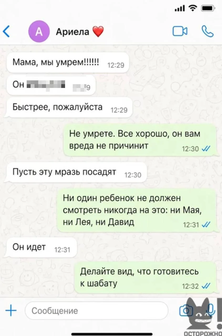 Самойлова показала переписку с дочерью во время нападения Джигана Оксана Самойлова, Джиган, нападение, Ариела, Ксения Собчак, интервью, дети, переписка, WhatsApp, экстремизм