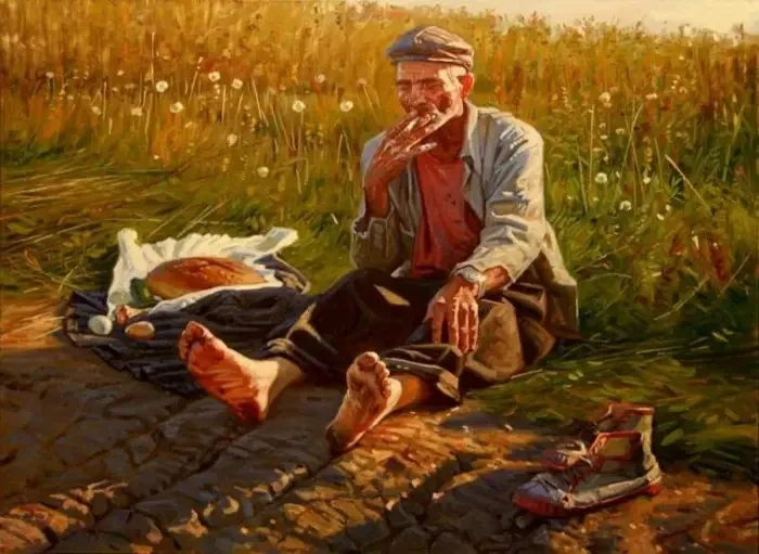 Деревня, которая стала судьбой художника Деревня, которая стала судьбой художника живопись, реализм, деревня, пейзаж, Андрей Подшивалов, искусство, галерея