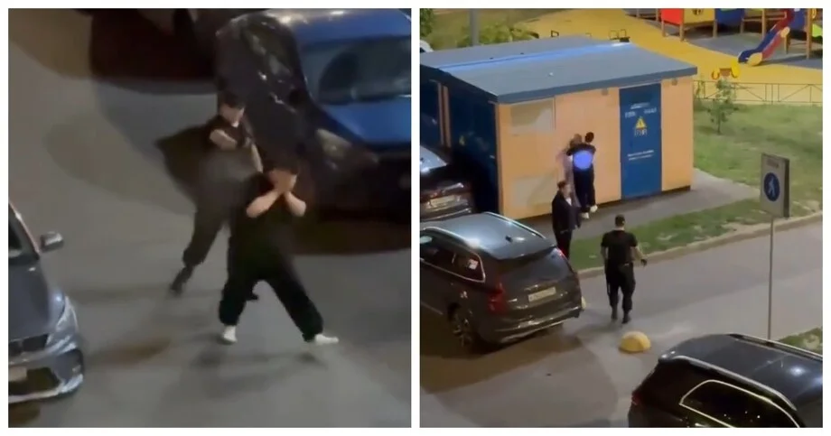 Перцовка против дебошира: охранник победил, трансформатор добил Перцовка против дебошира: охранник победил, трансформатор добил драка, охранник, перцовый баллончик, пьяный, видео, происшествие, ЖК
