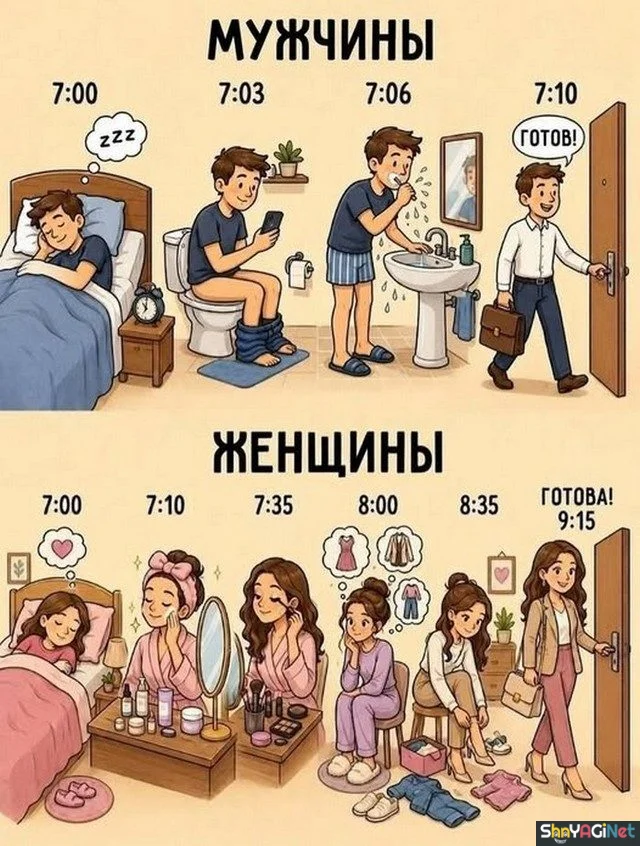 Он и Она: 17 картинок о вечной разнице мужчины, женщины, юмор, картинки, приколы, отношения, подборка