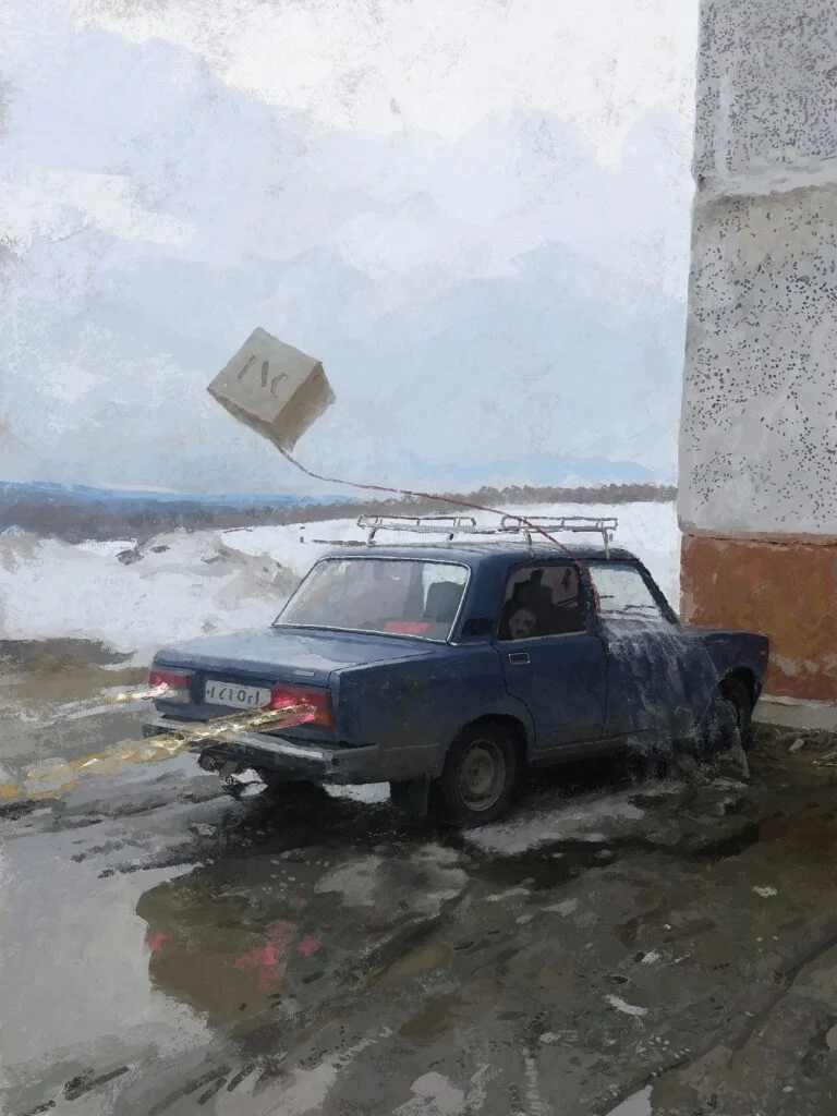 Панельки как портал в ад: художник показал ужас советских дворов Панельки как портал в ад: художник показал ужас советских дворов искусство, сюрреализм, хрущёвки, хоррор, живопись, цифровое искусство, Клим Новосельцев, монстры, урбанизм