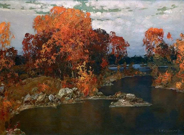 Осень в красках Колесникова Осень в красках Колесникова живопись, искусство, художник, осень, пейзаж, Колесников, Репин
