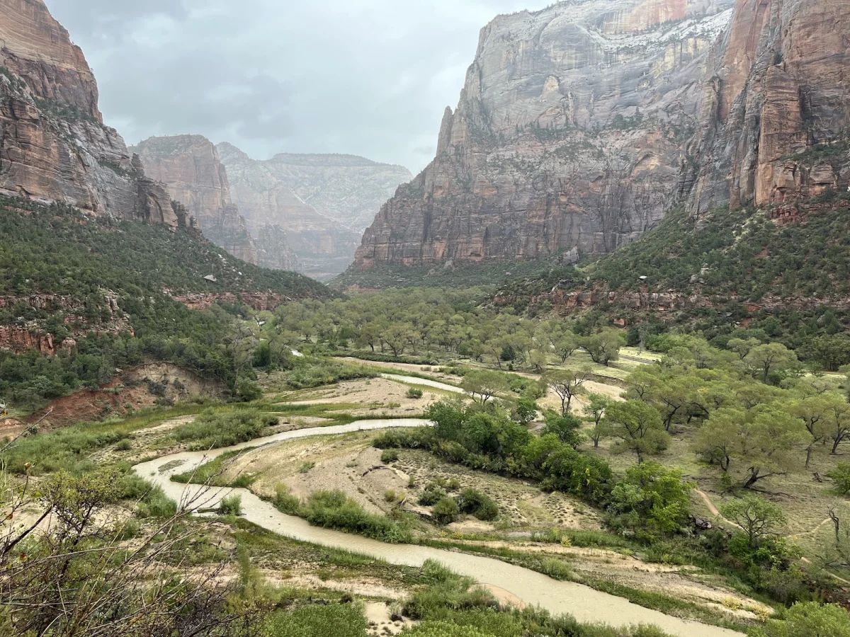 Вместо палатки — водопады Зайон, поход, шторм, водопады, кондоры, Snow Canyon, путешествия, США