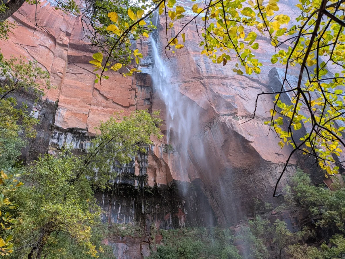 Вместо палатки — водопады Зайон, поход, шторм, водопады, кондоры, Snow Canyon, путешествия, США