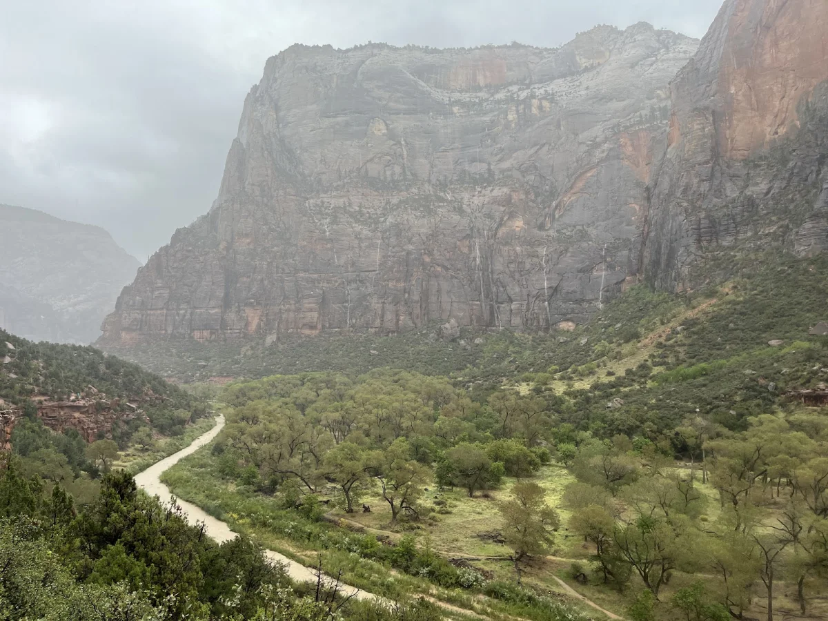 Вместо палатки — водопады Зайон, поход, шторм, водопады, кондоры, Snow Canyon, путешествия, США