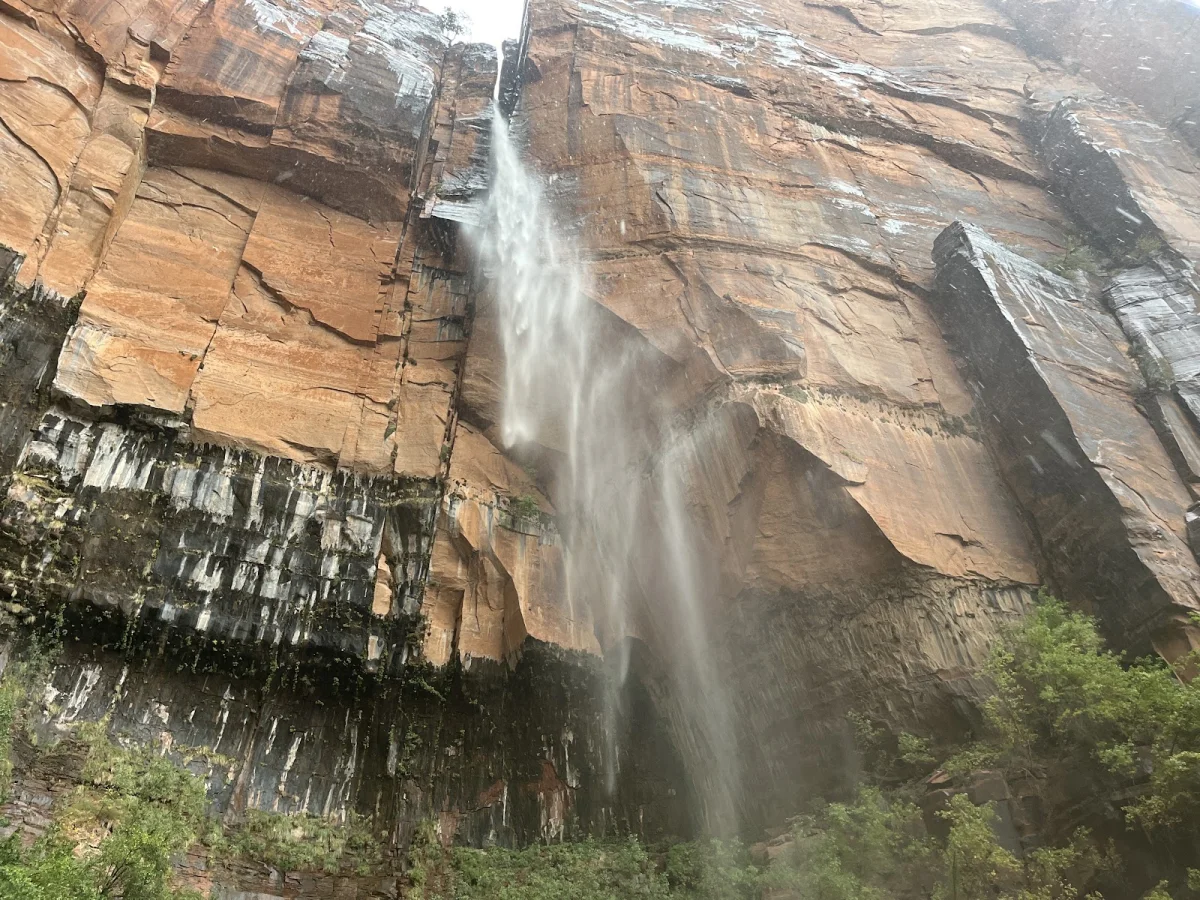 Вместо палатки — водопады Зайон, поход, шторм, водопады, кондоры, Snow Canyon, путешествия, США