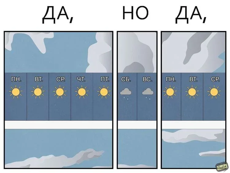 17 комиксов, где у каждого плюса есть минус комиксы, юмор, Gudim, иллюстрации, ирония, подборка